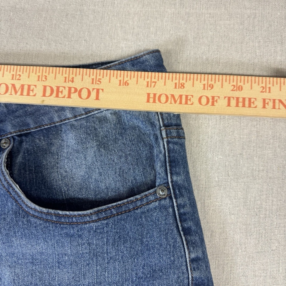 WXYZ MFG Co Men's Drifter Loose Fit Blue Denim Shorts Jorts Size 36x12 - Picture 7 of 10